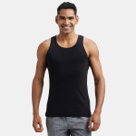 Men Cotton Round Neck Sleeveless Easy Tuck Vest