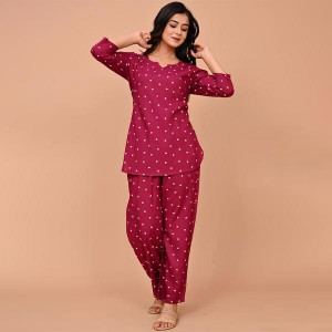 Women Printed Night suit