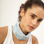 Unisex Blue Solid Anti-Microbial Multipurpose Headband