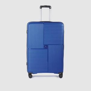 Textured Hard Large Trolley Suitcase