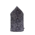 Men Grey Printed Pocket Square