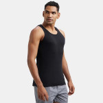 Men Cotton Round Neck Sleeveless Easy Tuck Vest