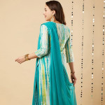 Regular Kurta with Trousers & Dupatta