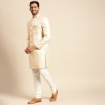 Men White Sherwani Set