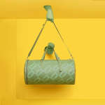 Green Printed Leather Bag